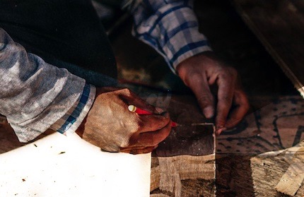 install hardwood on stairs